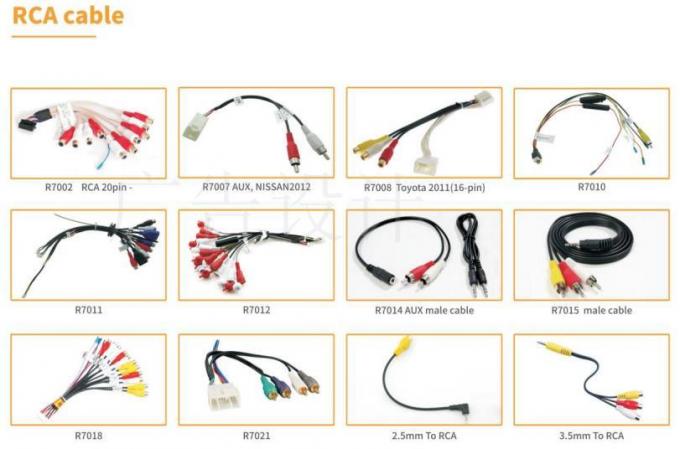 Anpassung der Kabelmontage Dreh-Signal-Adapter-Drähte für Auto Video & Audio Nachvermarkt-Signal-Verkabelung 2