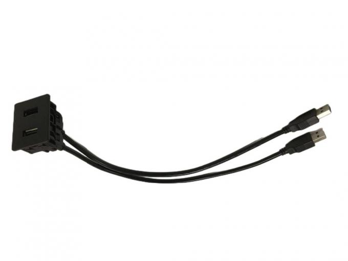 FCC Dual USB Kabel Erweiterung Schloss Mount Mitsubishi für Auto 1