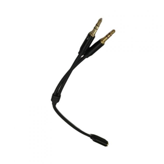 Y Splitter Kabel Draht Gurt Audio Kabel Kopfhörer 3,5 mm 2 Männlich Mikrofon Kabel 2