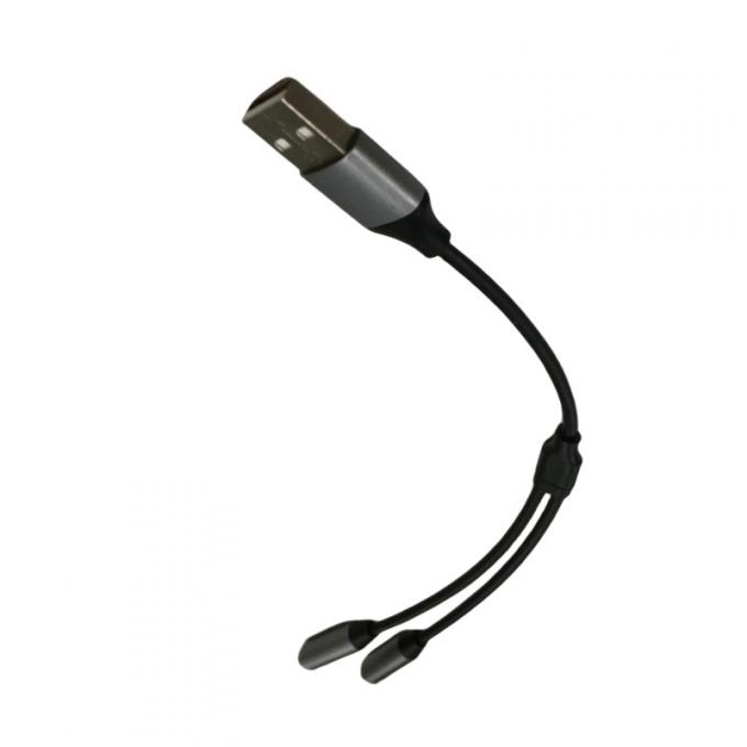 OEM Elektronische Drahtverbindung Ein USB zu Zwei 3,5 mm Kopfhörer Jack Adapter 0