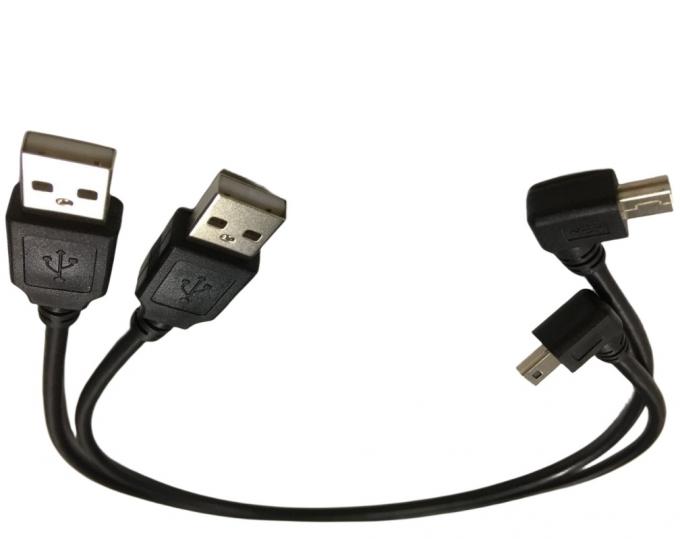 Kabel elektrische Gurt Draht mit 90 Grad Winkel Mini-USB-Port 0