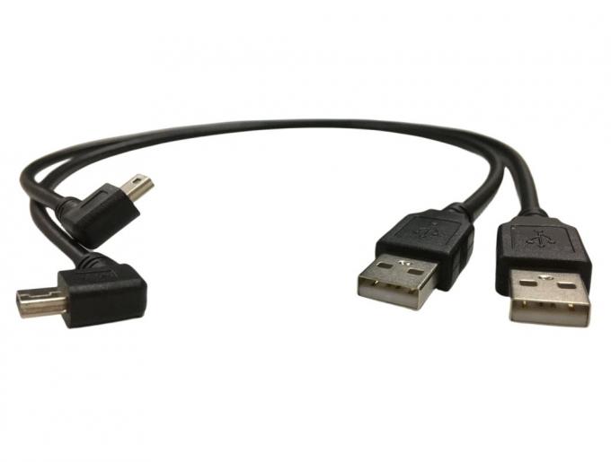 Kabel elektrische Gurt Draht mit 90 Grad Winkel Mini-USB-Port 1