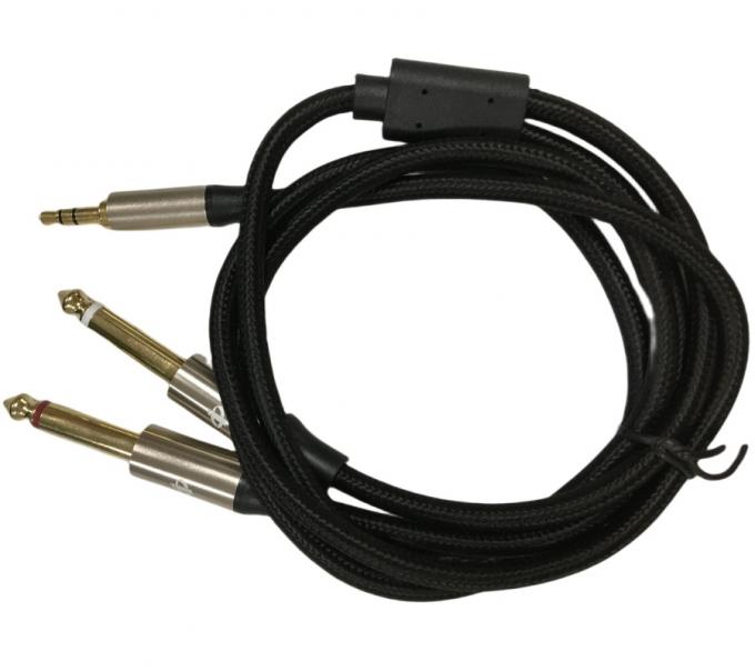 OEM-Auto-Verkabelungsanordnung Mono 6.5 Jack zu Stereo 3.5 Jack Audio-Kabel 0