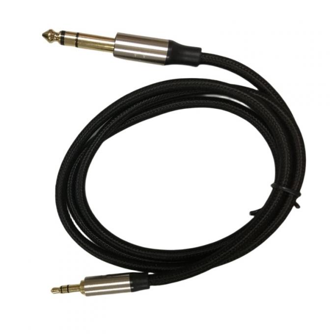 Schwerlast-Gebraucht-Drahtgurt Männlich-Männlich-Aux 3,5 mm bis 6,35 mm Jack-Audiokabel 2