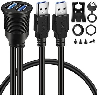 ODM Kabel Draht Gurt zwei USB-Verlängerungskabel Automotive Dash Mount