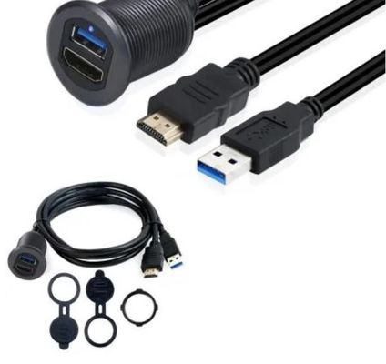 ODM Kabel Draht Gurt zwei USB-Verlängerungskabel Automotive Dash Mount