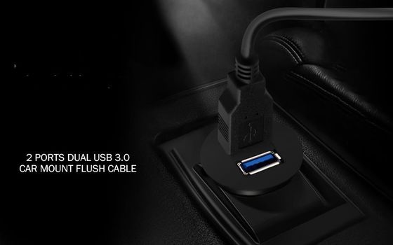 ODM Kabel Draht Gurt zwei USB-Verlängerungskabel Automotive Dash Mount