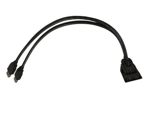 FCC Dual USB Kabel Erweiterung Schloss Mount Mitsubishi für Auto