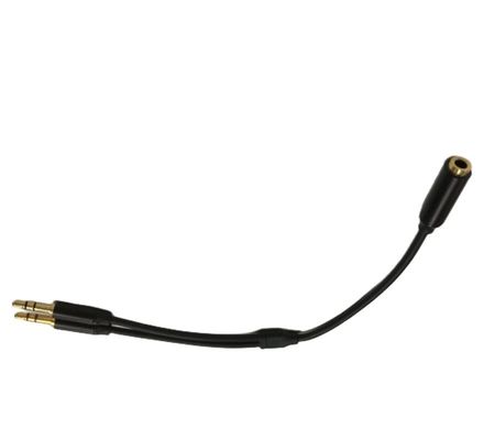 Y Splitter Kabel Draht Gurt Audio Kabel Kopfhörer 3,5 mm 2 Männlich Mikrofon Kabel