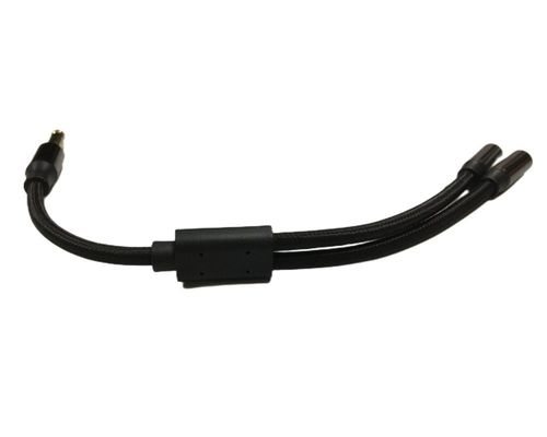 1 / 4 Zoll Kopfhörer Splitter Kabel Montage 2 weibliche zu 1 männliche Audio-Kabel