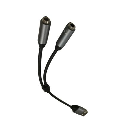 OEM Elektronische Drahtverbindung Ein USB zu Zwei 3,5 mm Kopfhörer Jack Adapter