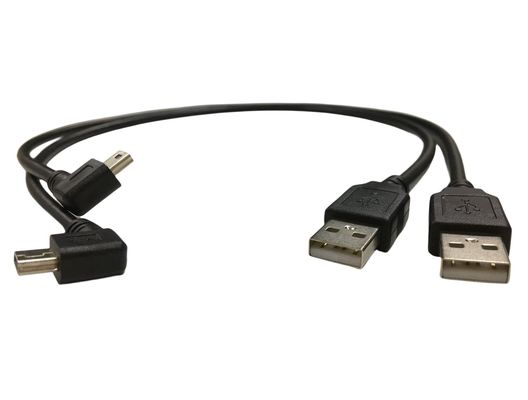 Kabel elektrische Gurt Draht mit 90 Grad Winkel Mini-USB-Port