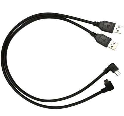 Kabel elektrische Gurt Draht mit 90 Grad Winkel Mini-USB-Port
