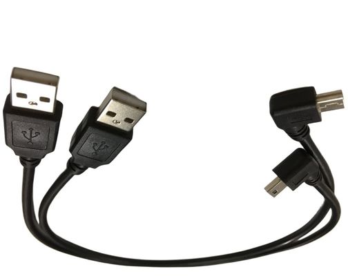 Kabel elektrische Gurt Draht mit 90 Grad Winkel Mini-USB-Port