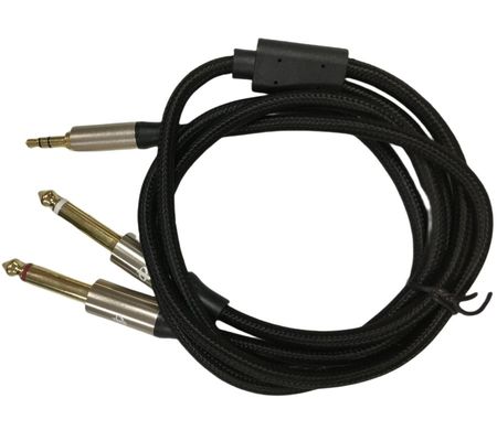 OEM-Auto-Verkabelungsanordnung Mono 6.5 Jack zu Stereo 3.5 Jack Audio-Kabel