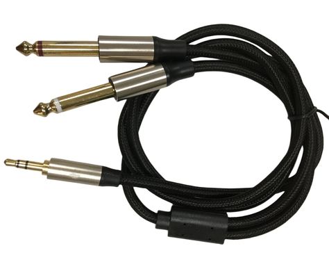 OEM-Auto-Verkabelungsanordnung Mono 6.5 Jack zu Stereo 3.5 Jack Audio-Kabel