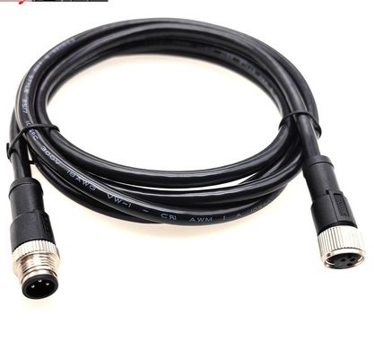 Männliches geradees M12-Kabel für LED-Ausrüstung / Medizingerät OEM