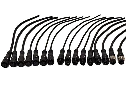 Männliches geradees M12-Kabel für LED-Ausrüstung / Medizingerät OEM