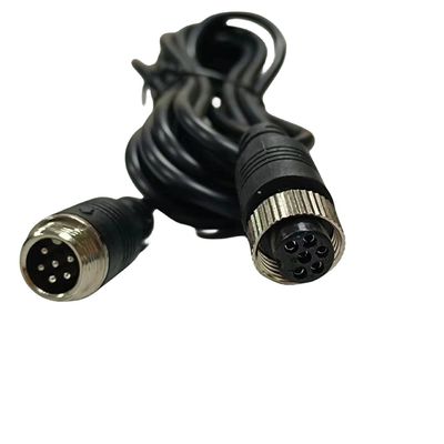 Custom M12 6 Kern Männlich auf weiblich Sensor Draht Gurt Videokamera Erweiterung Kabel
