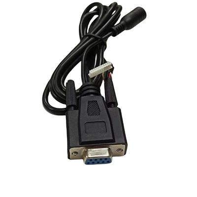 Custom Dub-9 Pin Wire Harness mit 4-Pin-Druckeranschluss und Wechselstromanschluss