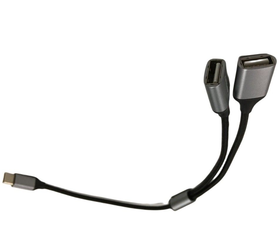 3m Kabel-Draht-Gurtensammlung 1 Typ C bis 2 USB 2 In 1 USB-Kabel